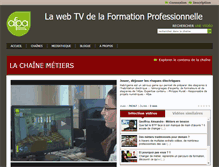 Tablet Screenshot of metiers.webtv.afpa.fr